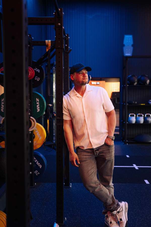 Mitch van MileCompany in de sportschool